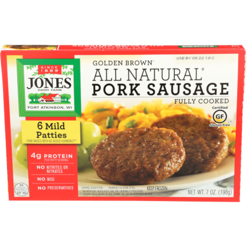 Jones Dairy Farm All Natural Sausage Fully Cooked (6 ct) from Sprouts ...