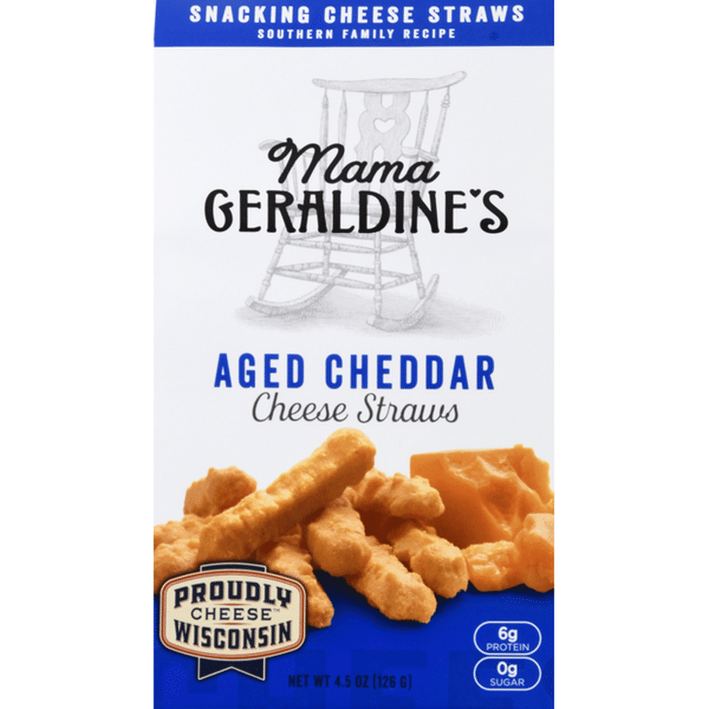 Mama Geraldines Cheese Straws, Aged Cheddar (4.5 oz) Instacart