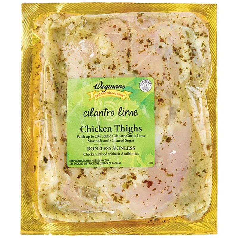 Wegmans Boneless Skinless Cilantro Lime Chicken Thighs Per Lb Instacart