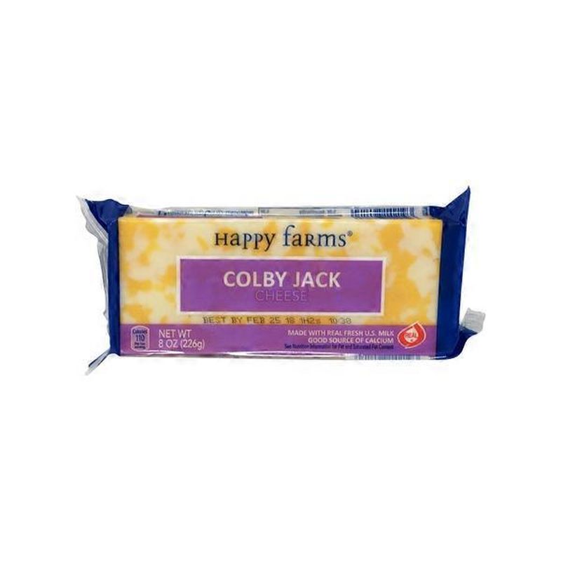 Happy Farms Colby Jack Cheese Block (8 oz) from ALDI Instacart
