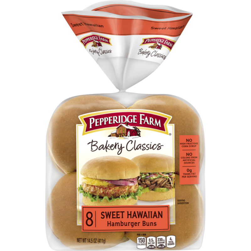 Pepperidge Farm® Sweet Hawaiian Hamburger Buns (14.5 oz) - Instacart