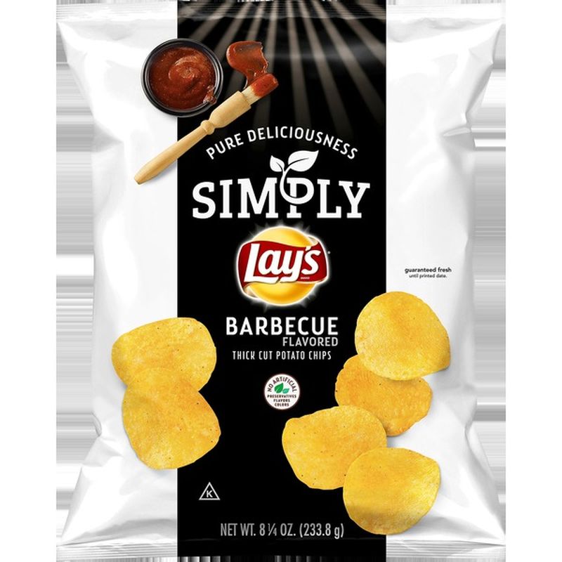 Lay'S Simply Barbeque Thick Cut Potato Chips (8.25 Oz) From Safeway ...