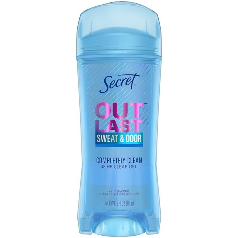 Secret Clear Gel Antiperspirant Deodorant for Women, Completely Clean