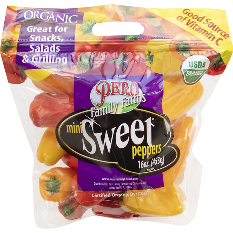 Pero Family Farms Peppers, Organic, Sweet, Mini (16 oz) Instacart