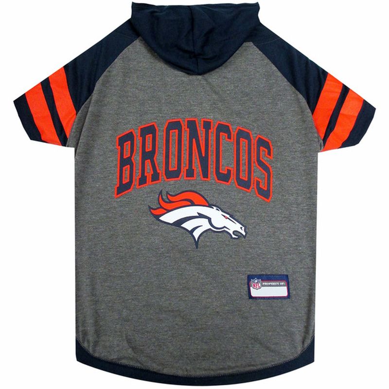 Pets First Large NFL Denver Broncos Pet Hoodie Tee Shirt