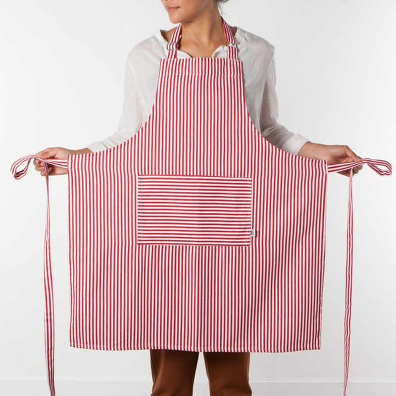 Now Designs Narrow Stripe Red Apron