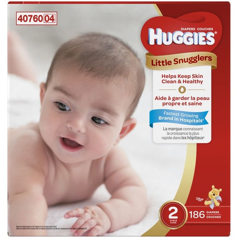 186 huggies little snugglers