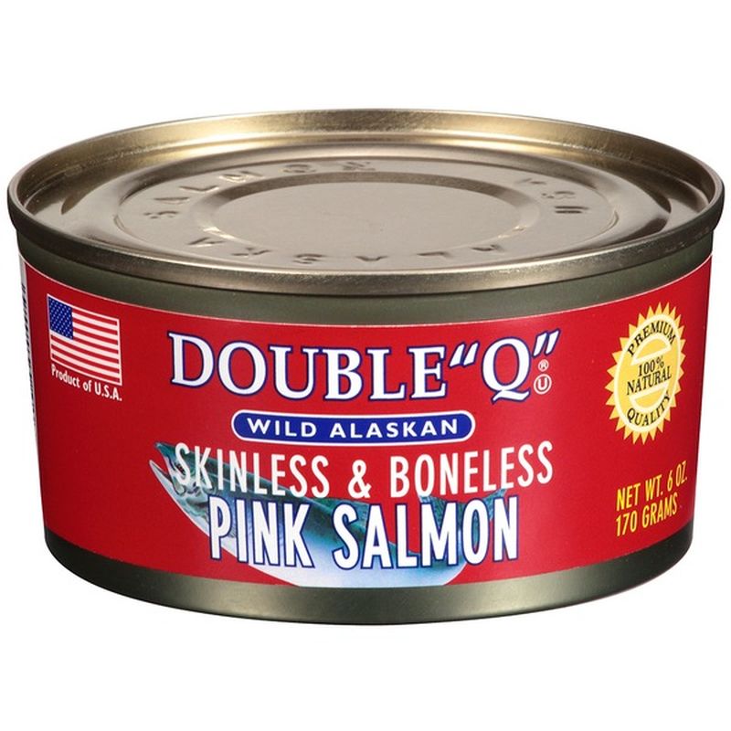 Double Q Pink Wild Alaskan Skinless & Boneless Salmon (6 oz) from
