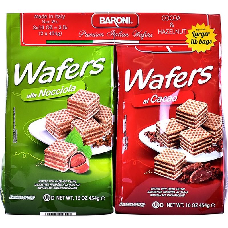Baroni Cocoa & Hazelnut Wafers (2 ct) from Costco Instacart