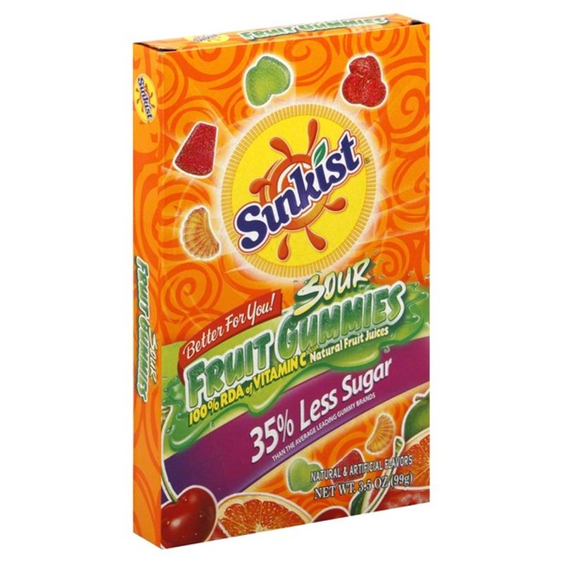 Sunkist Gummies, Sour Fruit (3.5 oz) Instacart