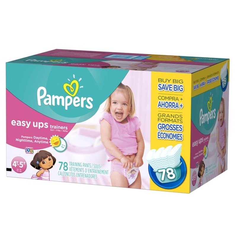 Pampers Girls Easy Ups 4T 5T (78 ct) Instacart