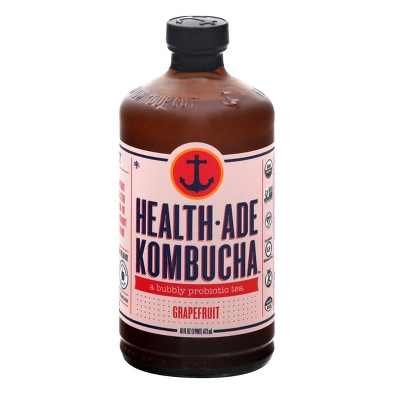 HealthAde Kombucha, Grapefruit (16 fl oz) Instacart