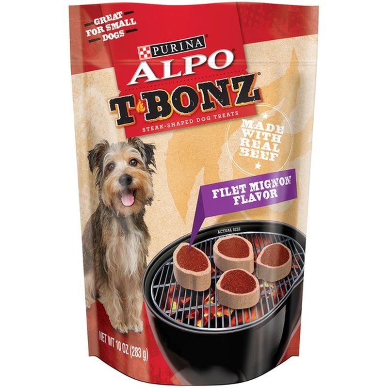 Alpo Treats TBonz Filet Mignon Flavor SteakShaped Dog Treats (10 oz