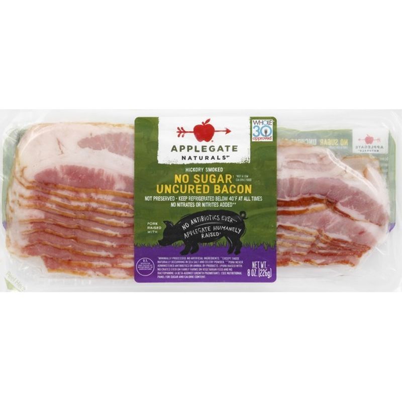 Applegate Hickory Smoked No Sugar Uncured Bacon (8 oz) from Kroger ...