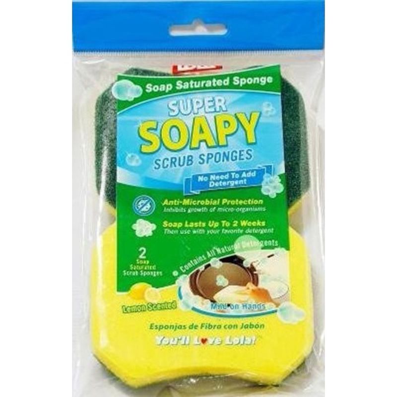 Lola Soapy Non Scratch Scrub Sponge