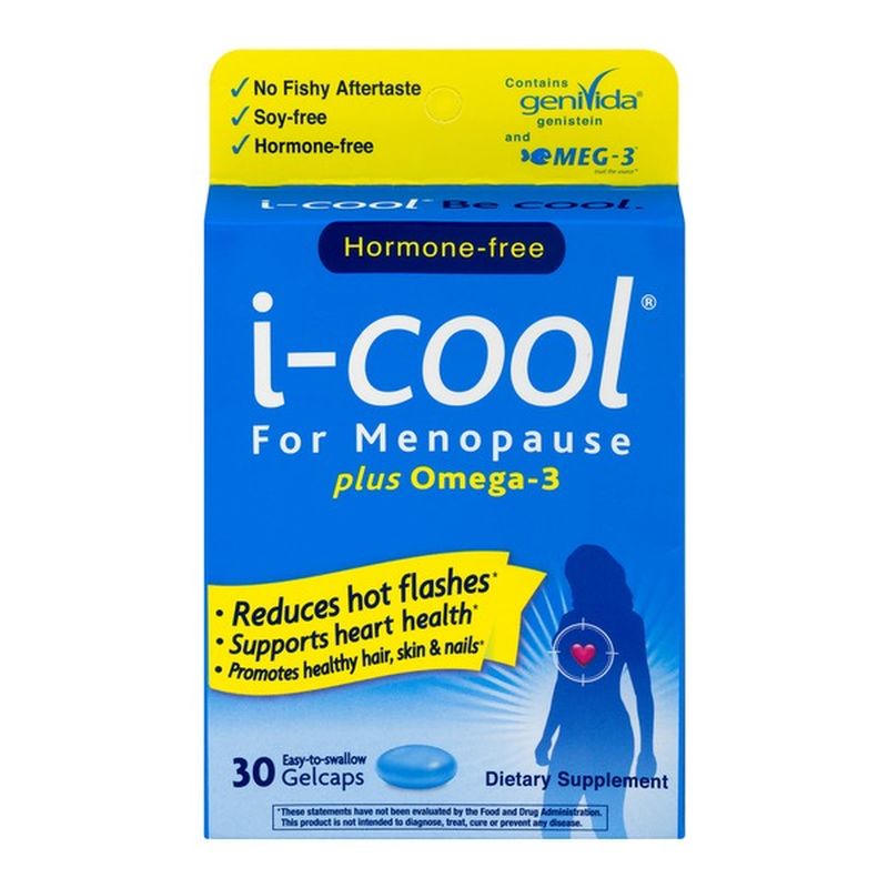 icool For Menopause Plus Omega3 Dietary Supplement Gelcaps 30 CT