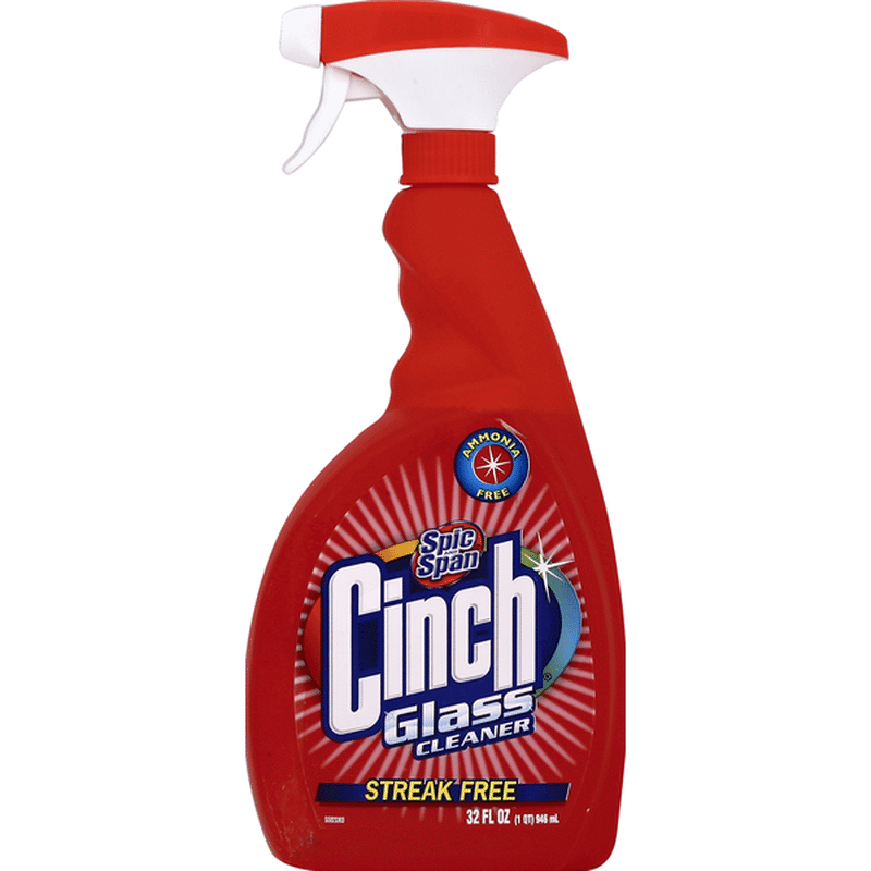 Cinch Glass Cleaner, Streak Free (32 oz) - Instacart