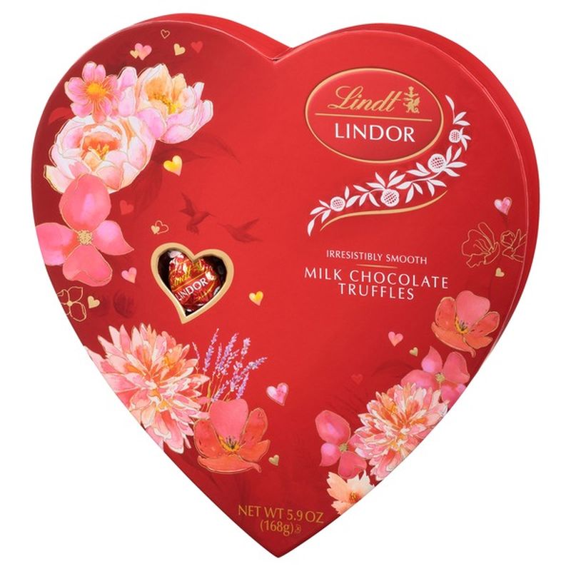 Lindt LINDOR Valentine's Milk Chocolate Truffles Heart (5.9 oz) Instacart
