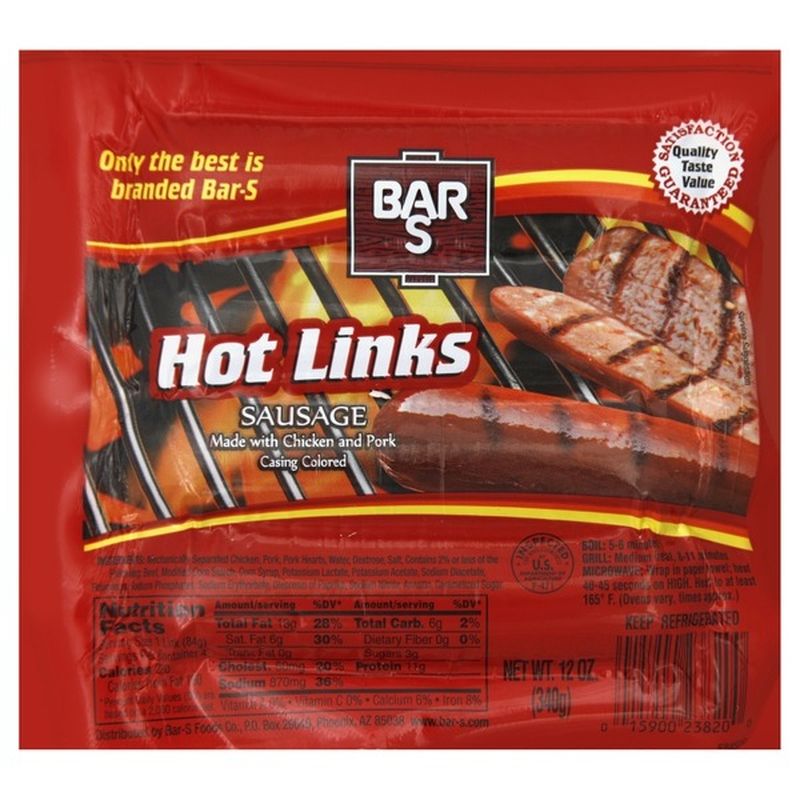 Bar S Hot Links (12 oz) Instacart