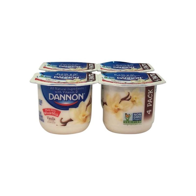 Dannon Whole Milk Vanilla Yogurt (21.2 oz) Instacart