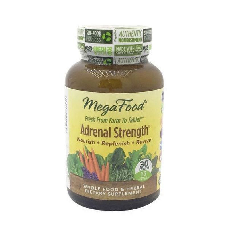 Megafood Therapeutix Adrenal Strength Whole Food Herbal Dietary Supplement 30 Ct Instacart