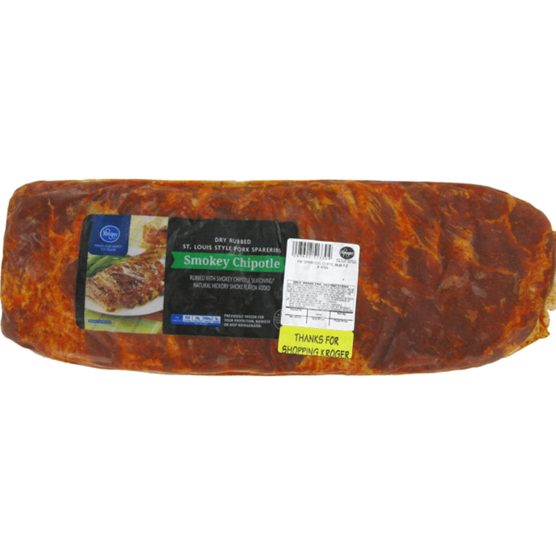 Kroger St. Louis Style Pork Spareribs With Smokey Chipotle Rub