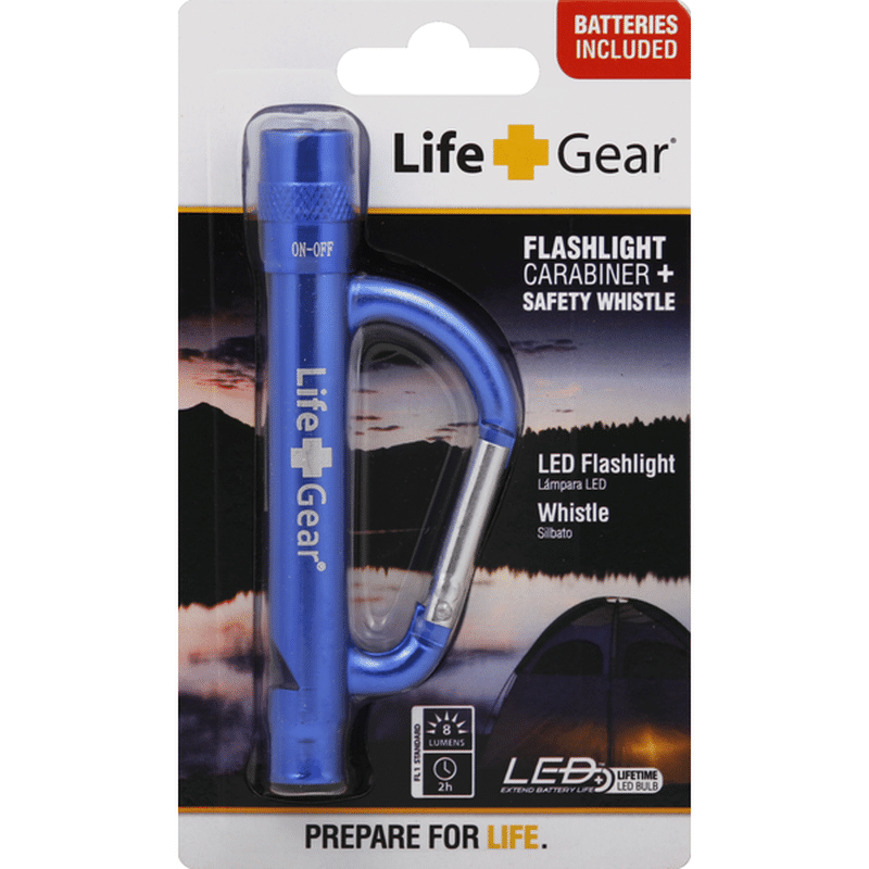 Life + Gear Flashlight Carabiner, + Safety Whistle (1 each) Instacart