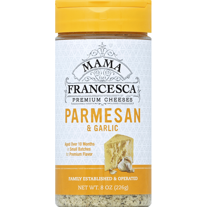 Mama Francesca Cheese, Grated, Parmesan & Garlic (8 oz) Instacart