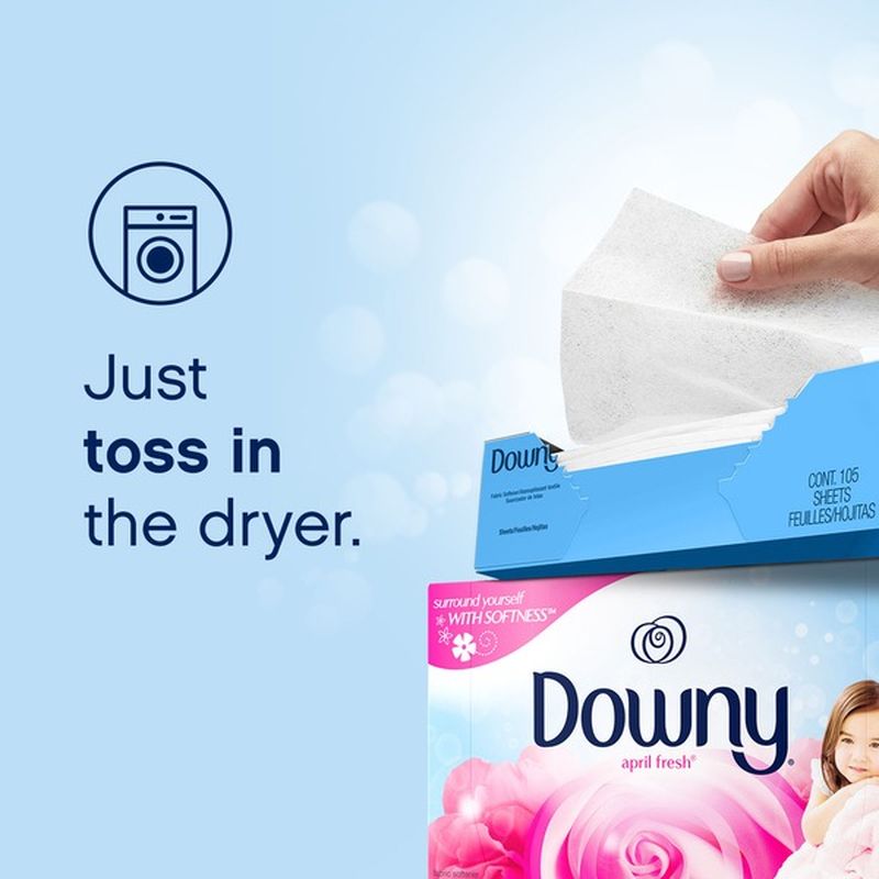 Downy April Fresh Fabric Softener Dryer Sheets (120 ct) Instacart