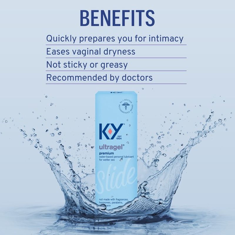 Ky® UltraGel Personal Water Based Lubricant, Premium Water Based Lube