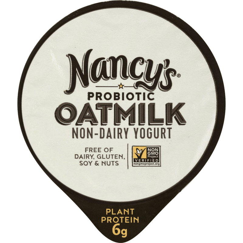 Nancy's Yogurt, NonDairy, Plain, Oatmilk (6 oz) Instacart