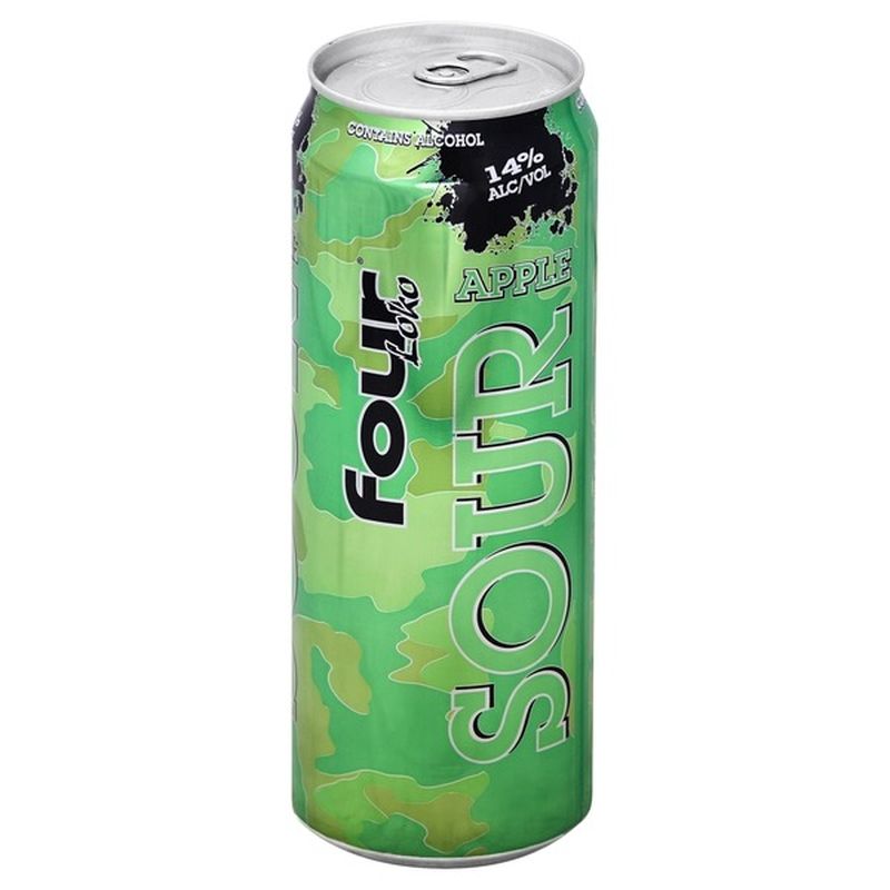 Four Loko Malt Beverage, Premium, Apple Sour (23.5 Fl Oz) - Instacart