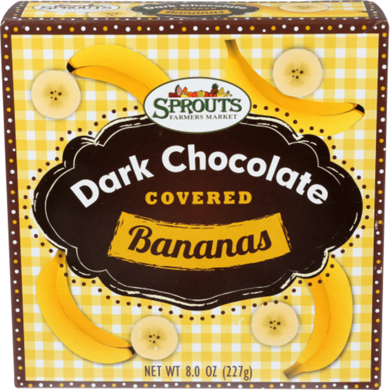 Sprouts Dark Chocolate Covered Bananas (8 oz box) Delivery or Pickup
