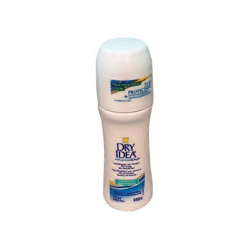 Dry Idea Unscented Advanced Dry Roll On Deodorant (96.1 ml) - Instacart