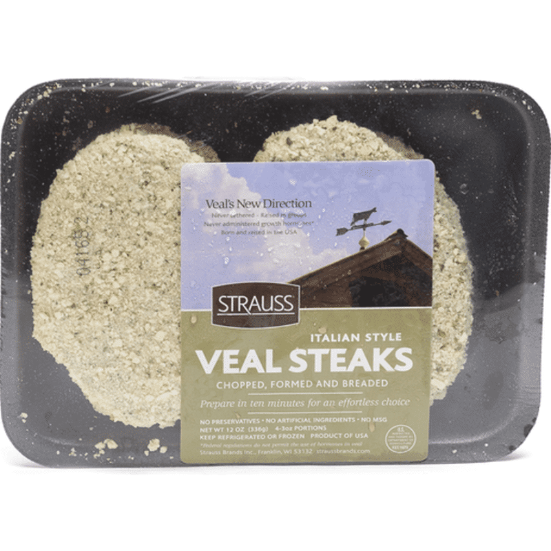 Strauss Brands Veal Italian Breaded Patties (12 oz) Instacart