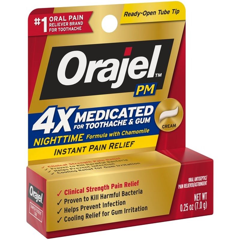 Orajel PM Nighttime Medicated Toothache &amp; Gum Instant Pain
