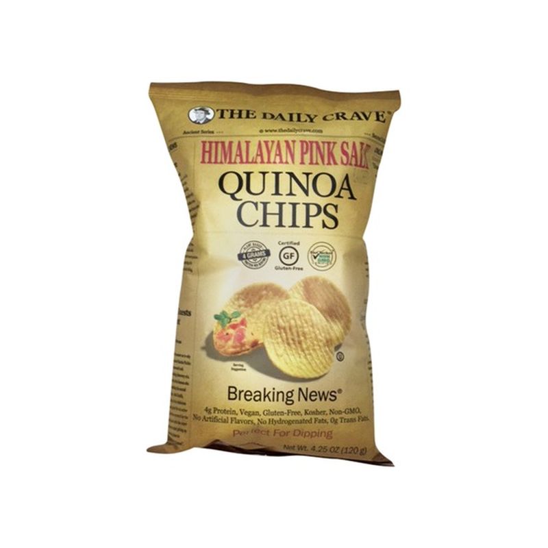 The Daily Crave Quinoa Chips, Himalayan Pink Salt (4.25 oz) from