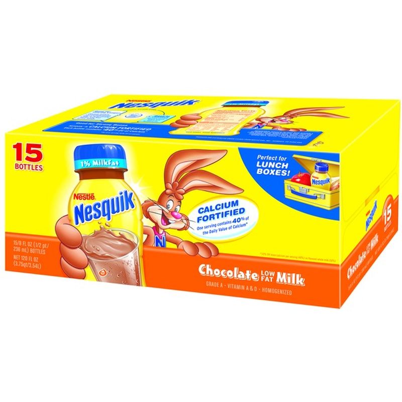 Nestle Nesquik Protein Power Chocolate Milk, Pack of 15 Ready to