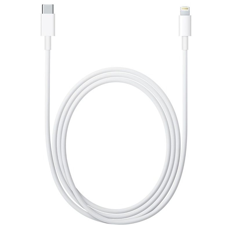 Apple 1 Meter White Lightning Male to USB Type C Male Cable