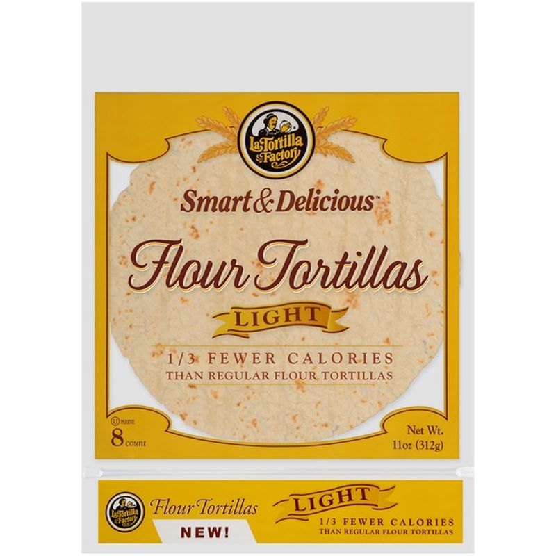 La Tortilla Factory Tortillas, Flour, Light (8 ct) from Stater Bros