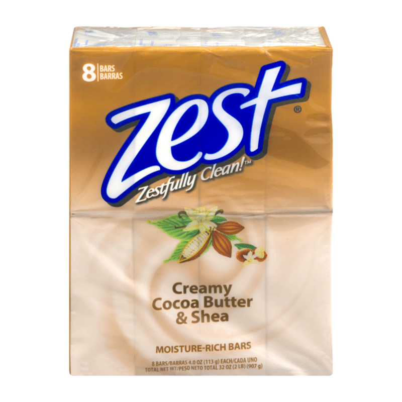 Zest Creamy Cocoa Butter & Shea MoistureRich Bar Soap (4 oz) Instacart