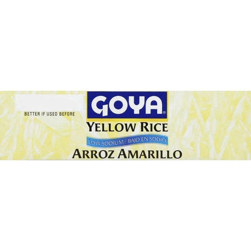 Goya Rice, Yellow, Low Sodium (8 oz) - Instacart