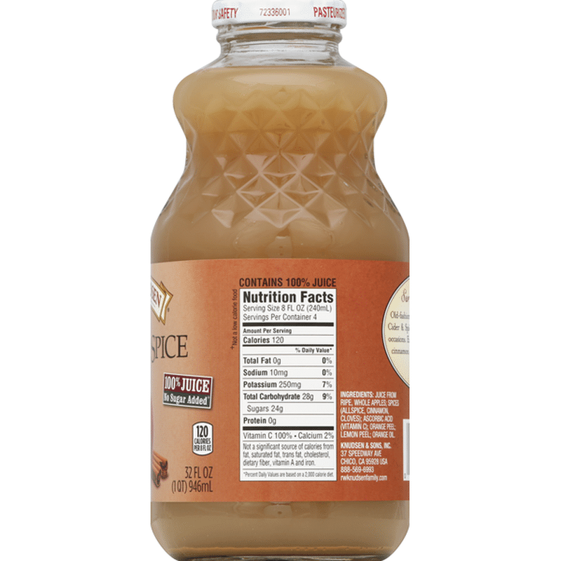 R.W. Knudsen Family Cider and Spice Juice (32 fl oz) - Instacart