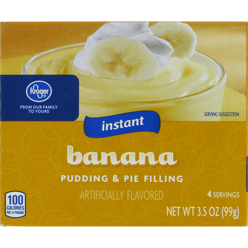Kroger Instant Banana Pudding & Pie Filling (3.5 oz) Delivery or Pickup