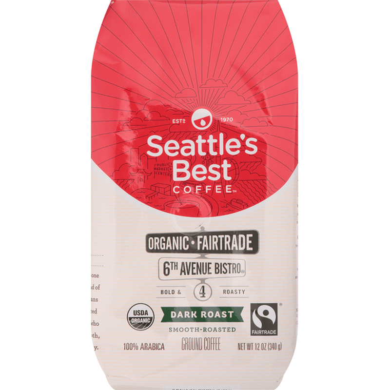 Seattle's Best Coffee Organic Fair Trade Dark Roast Ground