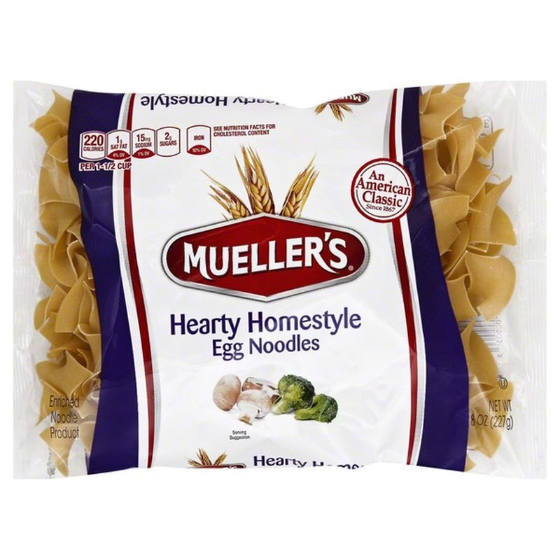 Mueller's Egg Noodles, Hearty Homestyle (8 oz) Instacart