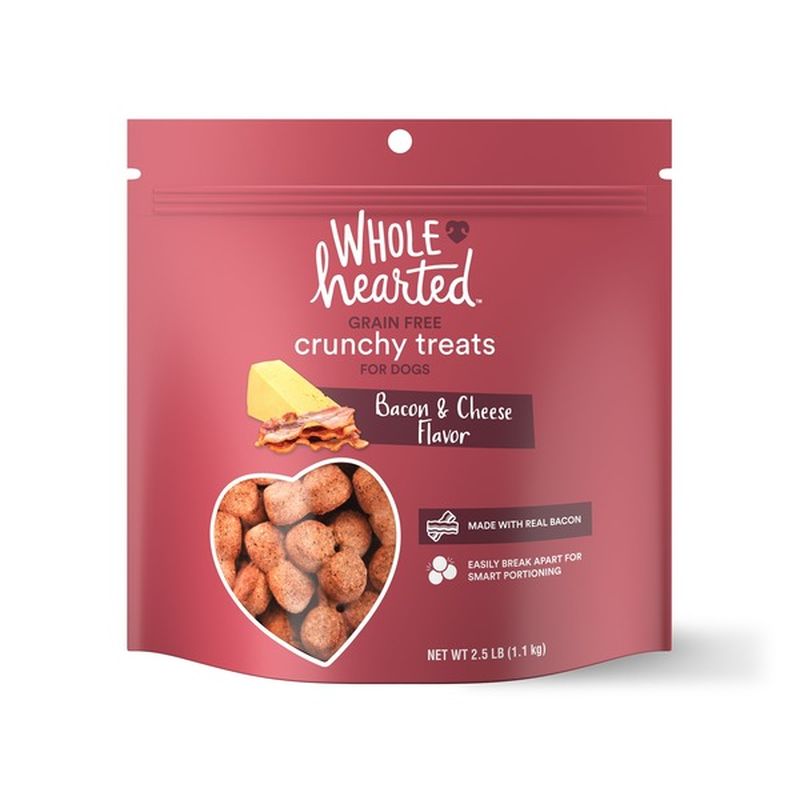 Whole Hearted Bacon & Cheese Grain Free Crunchy Treats For Dogs (44 oz