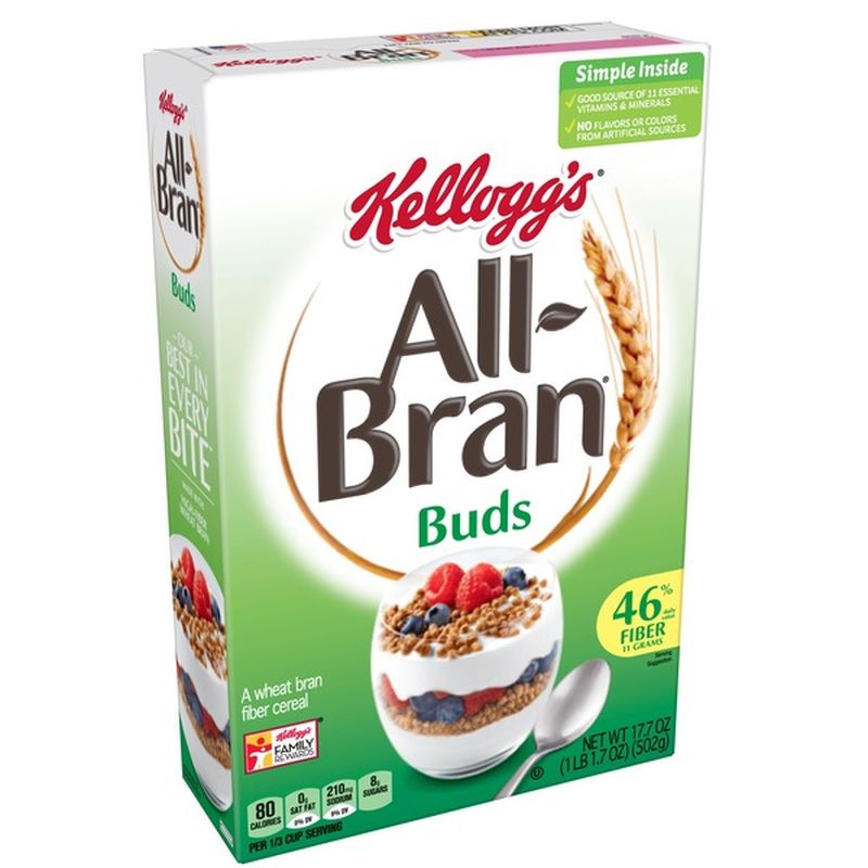 Kellogg's AllBran Buds Breakfast Cereal Original (17.7 oz) from Food