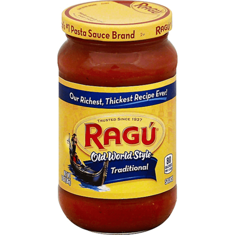 Ragu Sauce, Traditional, Old World Style (14 oz) Instacart
