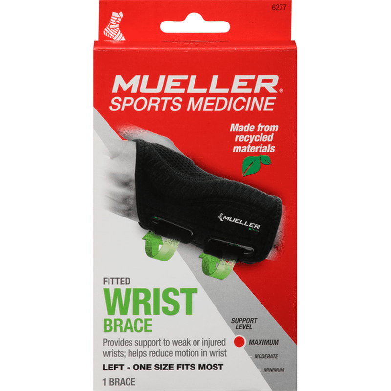 Mueller Supporto Elastico Per Polso – Con Anello Regolabile, Taglia Unica, Nero, Per Alleviare Il Dolore E Mantenere La Mobilità - 4